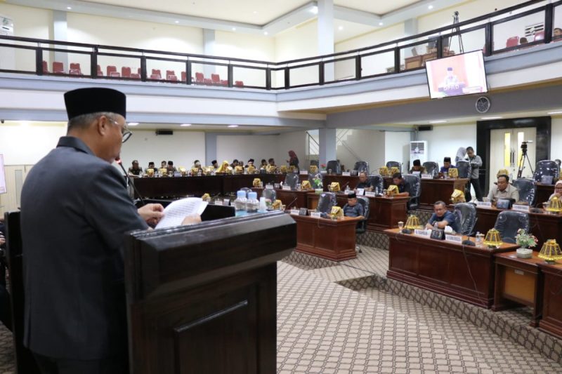 Bupati Sampaikan Jawabannya terhadap PU Fraksi DPRD tentang Ranperda Penyelenggaraan KLA