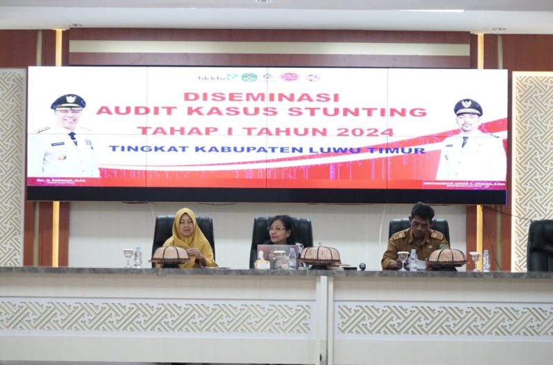 DP2KB Lutim Lakukan  Diseminasi Audit Kasus Stunting Tahap I Tingkat Kabupaten