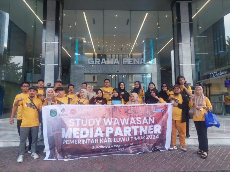 Disominfo Lutim Bersama Media Parner Melaksanakan Study Wawasan