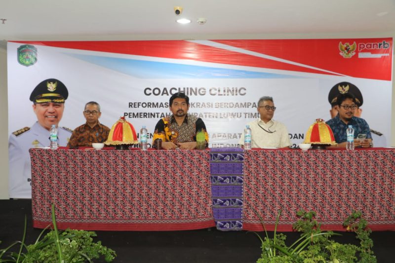 Optimalkan Pelaksanaan RB, Pemkab Luwu Timur Gelar Coaching Clinic