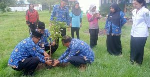 Sukseskan Program “Peduli KI Saya Jaga Ki” SMPN 1 Tomtim Tanam Pohon