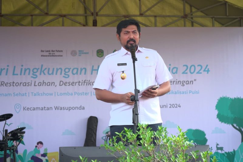 Wabup Akbar Buka Peringatan Hari Lingkungan Hidup Sedunia 2024 di Wasuponda