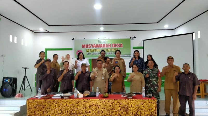 Camat Tomtim Buka Musyawarah Rembuk Stunting