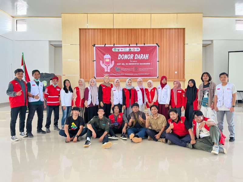 Gandeng UTD PMI Lutim, Mahasiswa KKN Unhas Gelar Aksi Sumbang Darah