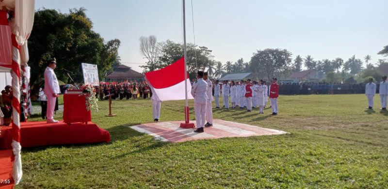 Upacara HUT ke-79 RI Tahun 2024 di Kecamatan Tomoni Timur Berlangsung Khidmat