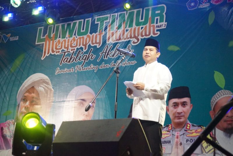 Jayadi Nas Buka Acara Tabligh Akbar “Luwu Timur Menjemput Hidayah”