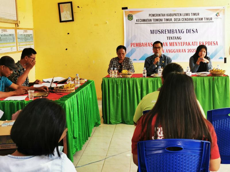 Musrenbang Desa Cendana Hitam Timur Bahas Prioritas Pembangunan 2025