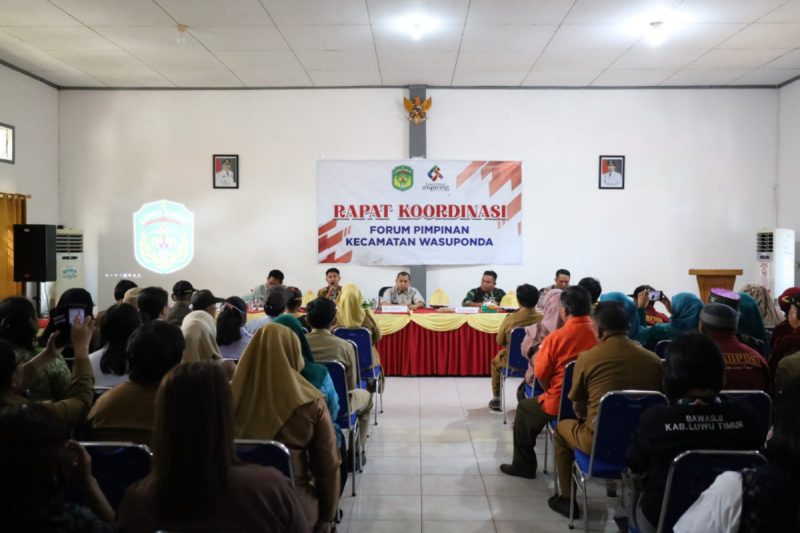 Rakor Bersama Forkopimcam Wasuponda, Jayadi Nas Tekankan Tiga Prioritas Penting