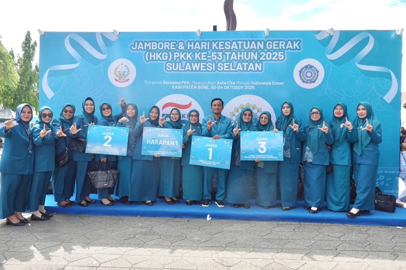 TP PKK Lutim Raih Empat Juara Pada HKG PKK Ke-53 Tingkat Sulsel